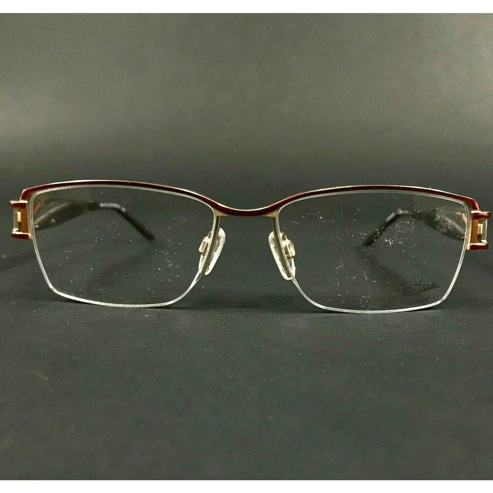 Cazal Eyeglasses Frames MOD.1072 COL.004 Red Gold Square Half Rim 54-16-135